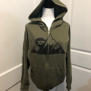 Rossignol winter snow ski full zipped hoodie size medium